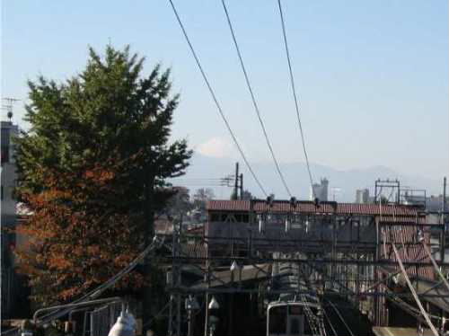 旧世田谷代田駅舎からの風景